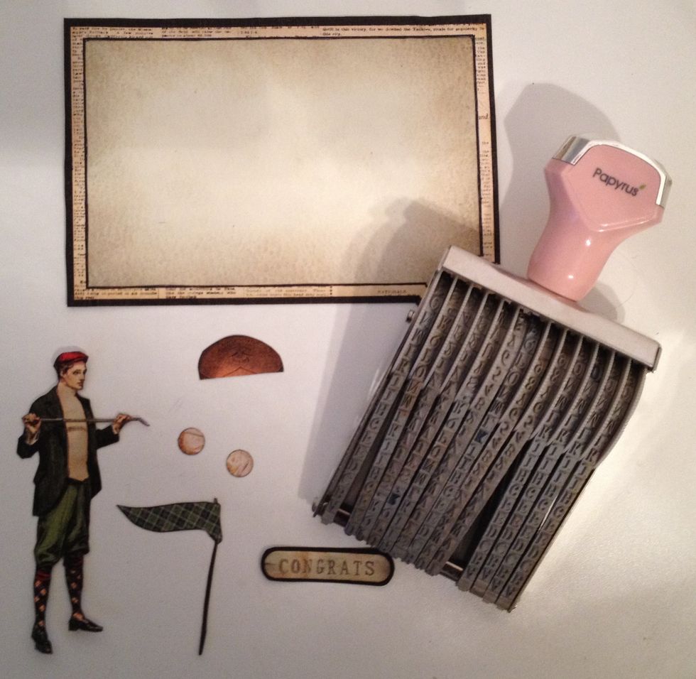 Some suggestions for the inside. The stamp is from papyrus and I love that I can stamp the words I need :-)