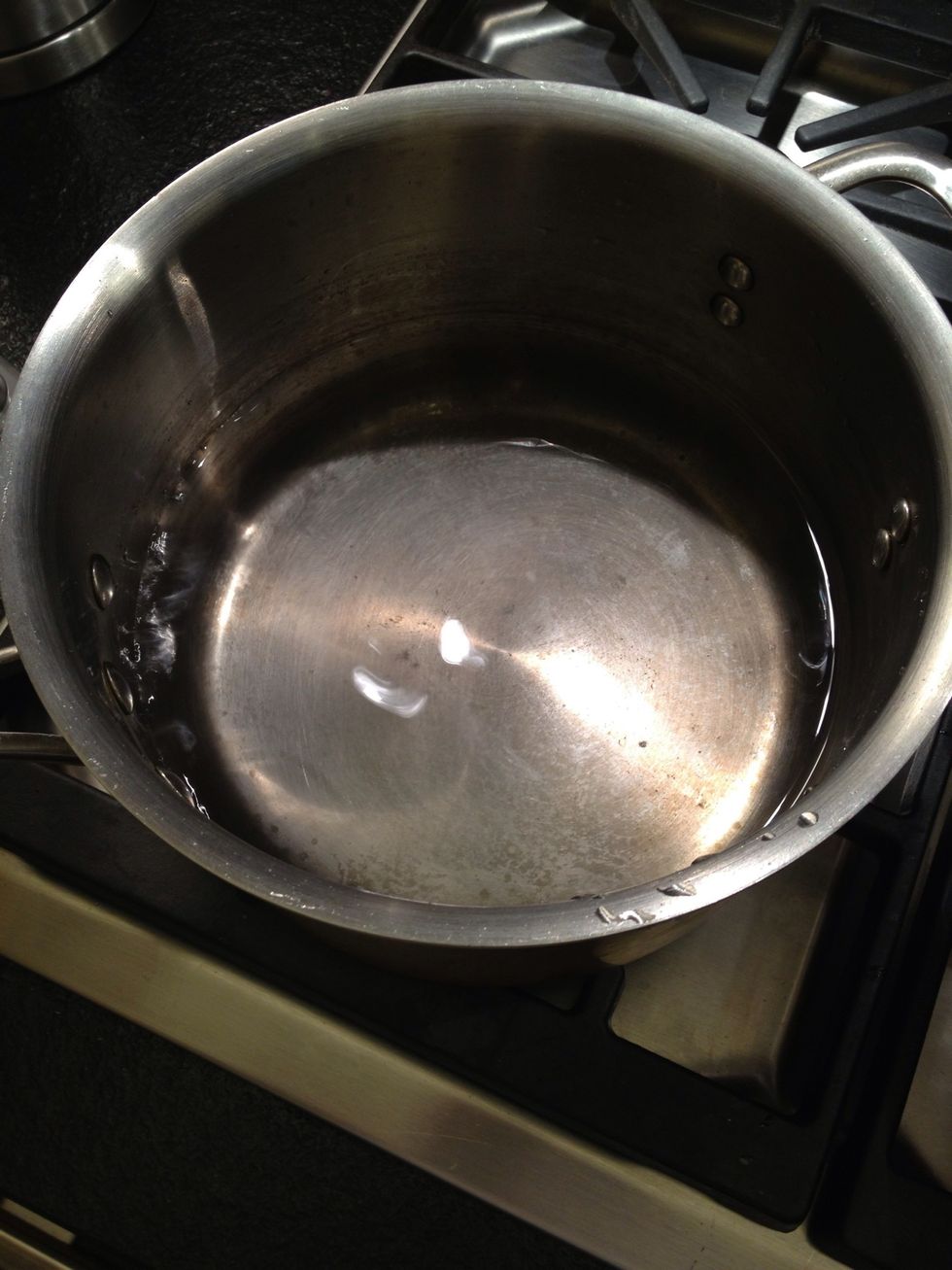 Some water on the stove