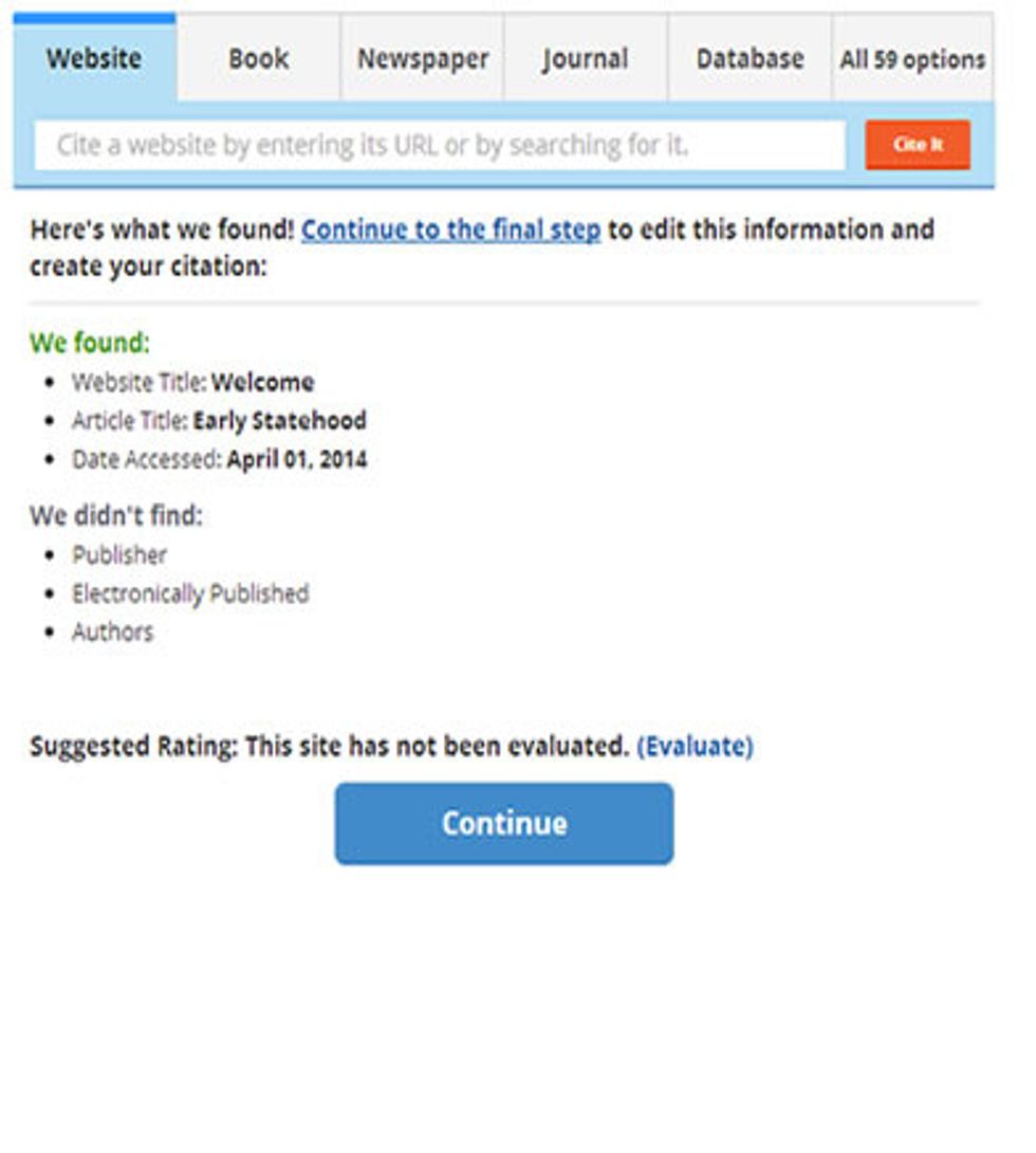 Some websites have been evaluated. This can indicate if the source is reliable. Don't believe everything you see online!