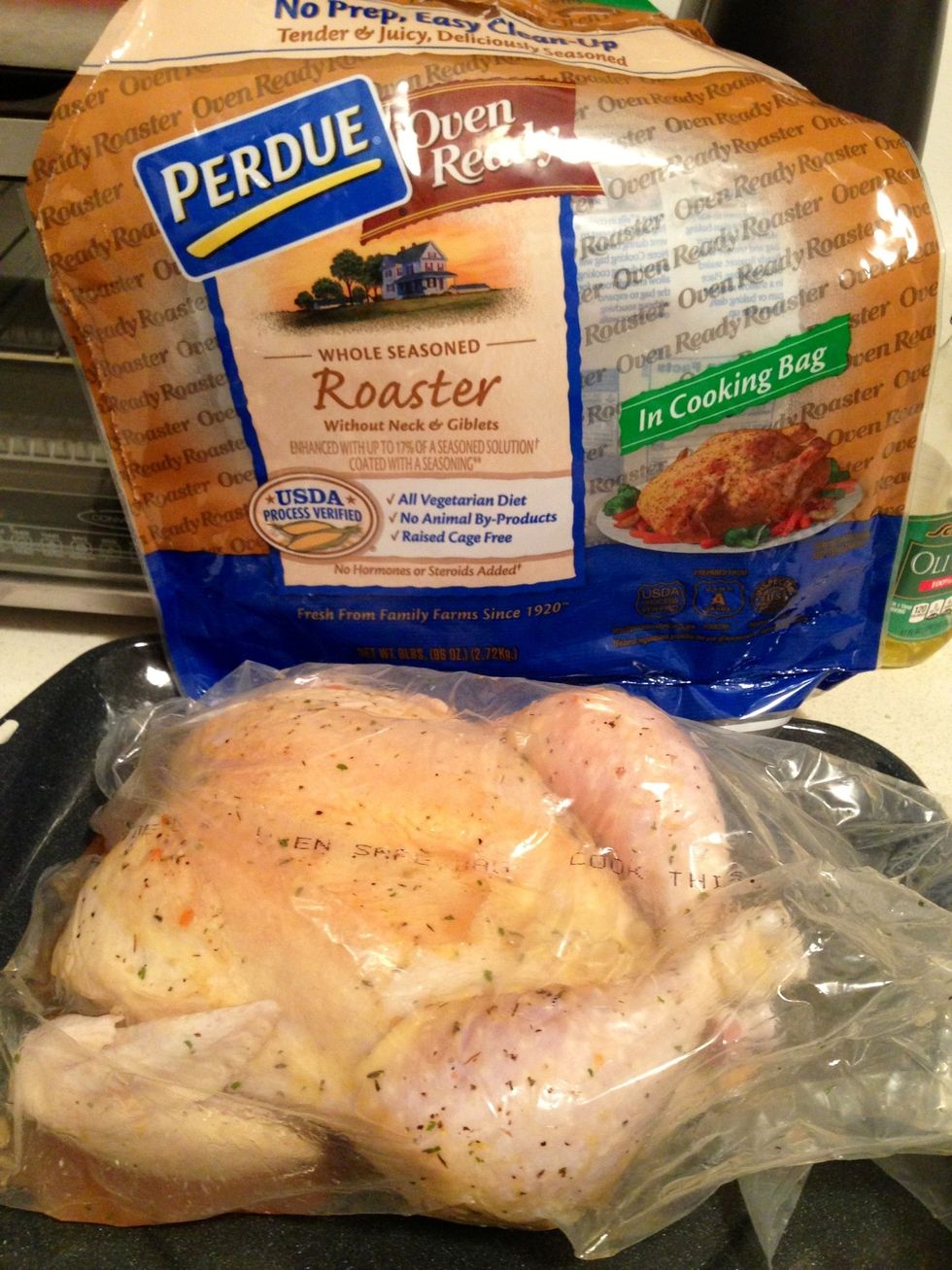 Sometime it's easier to just buy the rotisserie chickens from the grocery, when its a snow storm and they are out: roast your own.