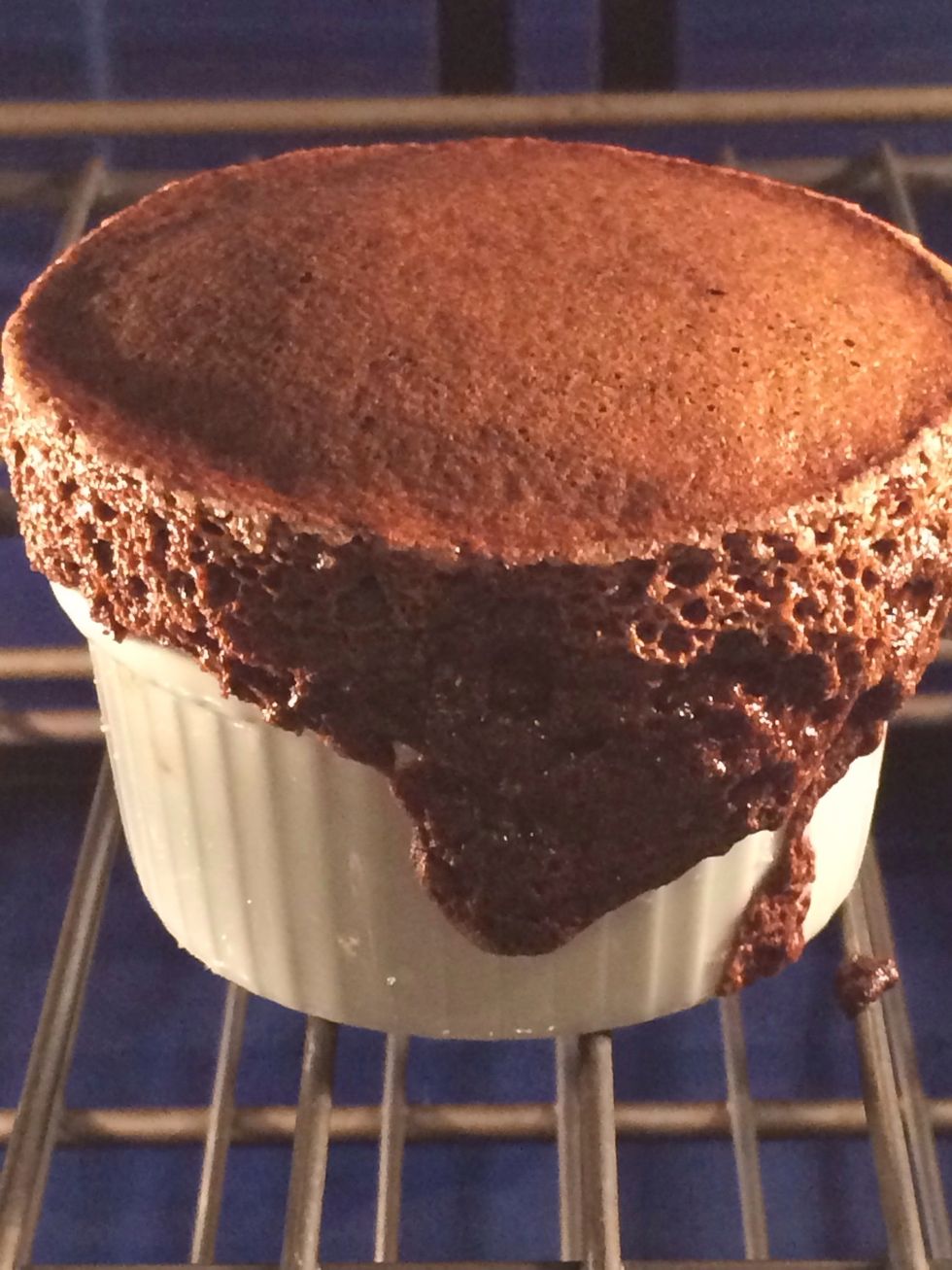 Sometimes I want this result and I call it volcano chocolate souffl\u00e9