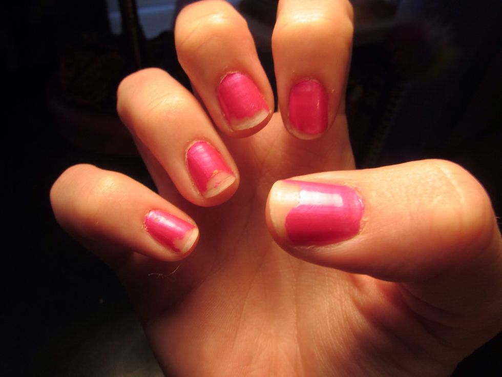 Soo my nails are very unatractive right now... At the moment, they are peeling, have half of a manicure still on them, and they are just bad...