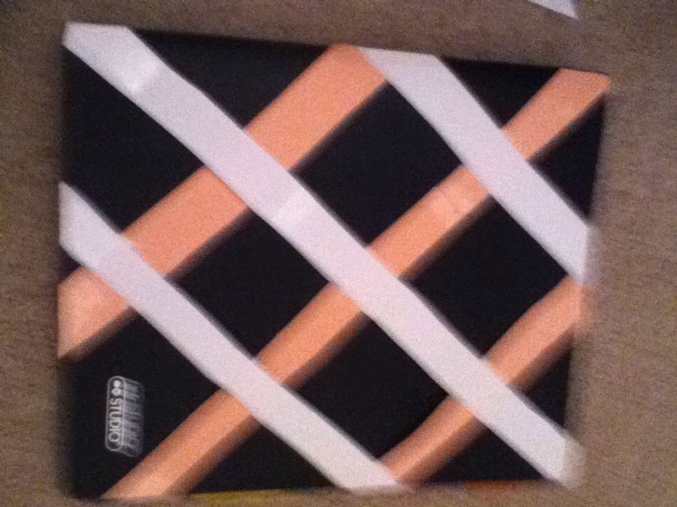 sorry blurry pic :/ the finished result!!