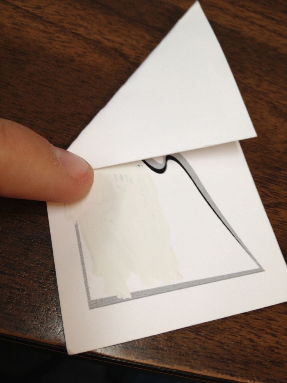 Sorry I flipped it over! You fold that side then the other