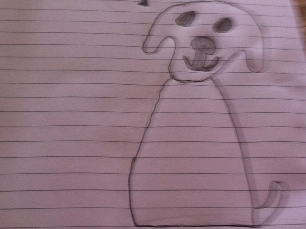 Sorry, it's a bit cut off. You can see the whole drawing on her channel\ud83d\ude00.