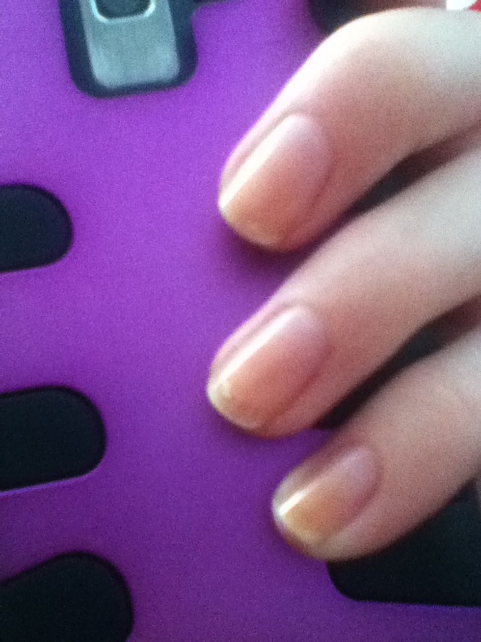 Sorry its such a crappy picture but this is how I round mine.