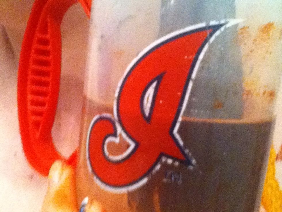 Sorry you can't really see it, but fill a cup with water and put your hair in it to rinse out SOME of the mix