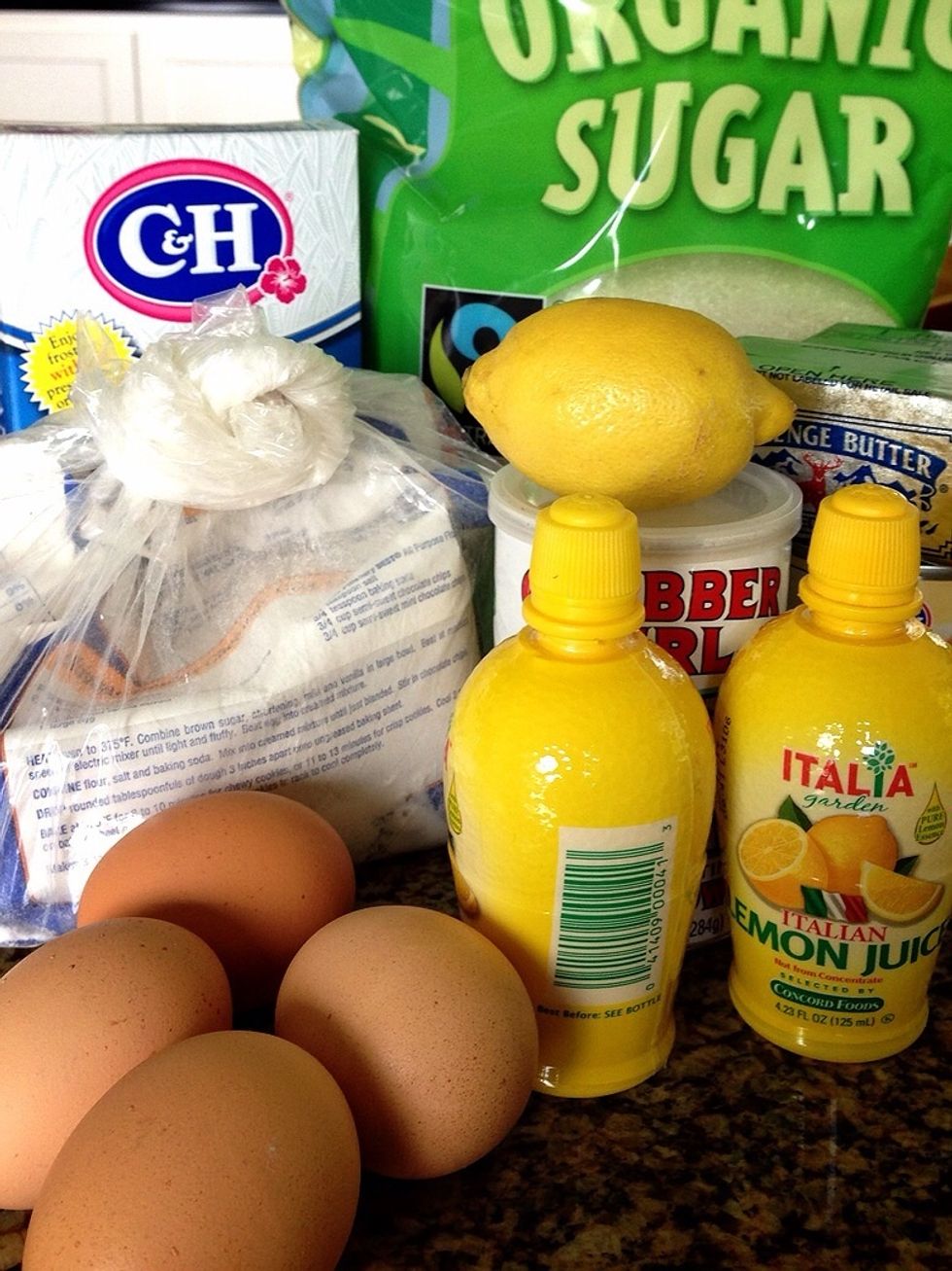 Sorry you don't need regular sugar! I thought I did and realized after I made the lemon bars that I didn't need it at all! And food coloring is optional! I did end up adding a couple of drops.