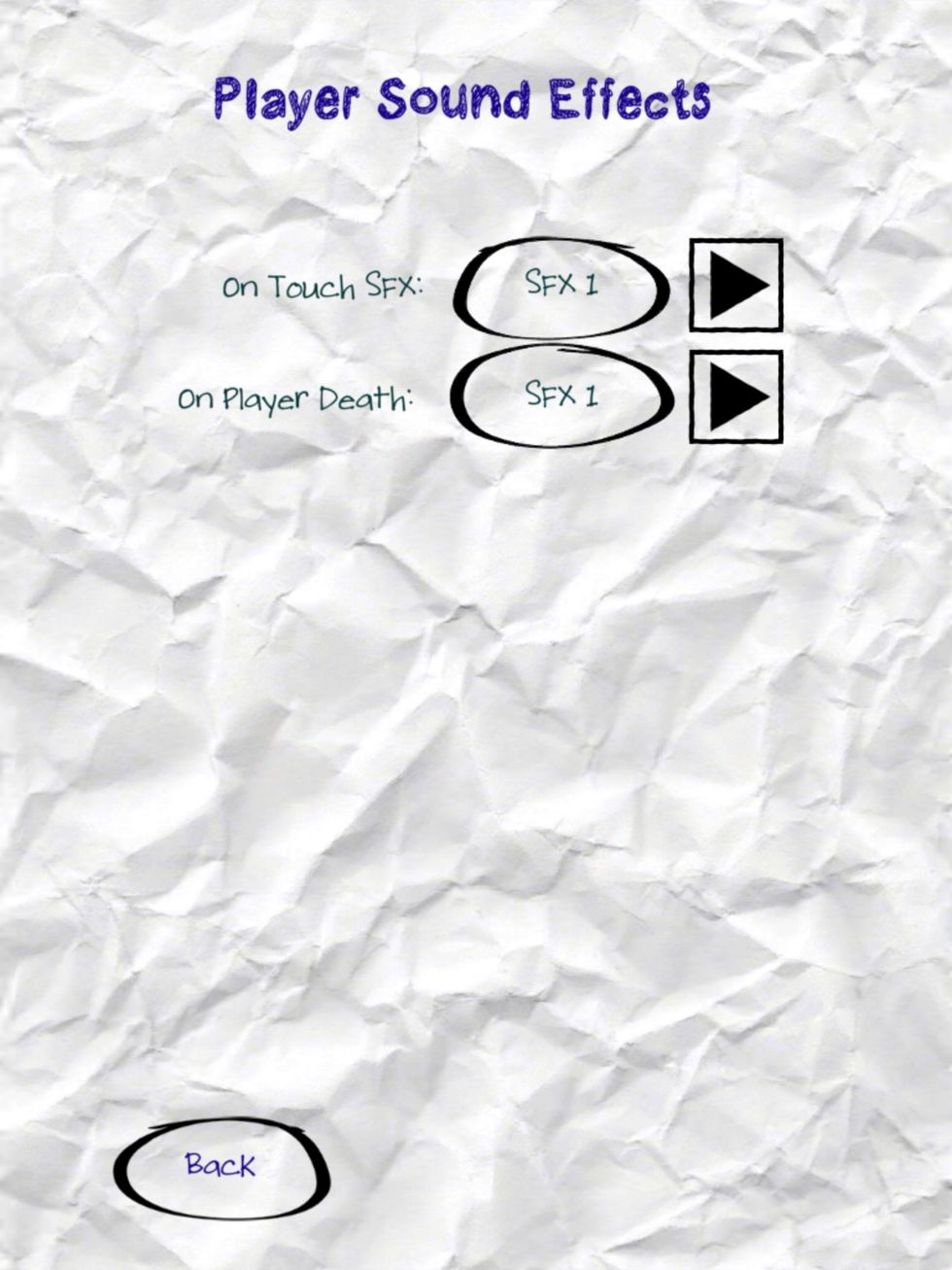 Sounds effects to add to objects or drawing.