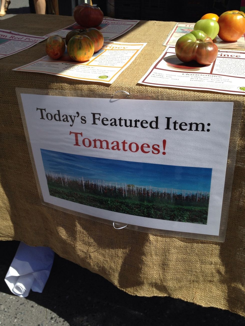 Sounds great. Buy some. Heirloom tomatoes.