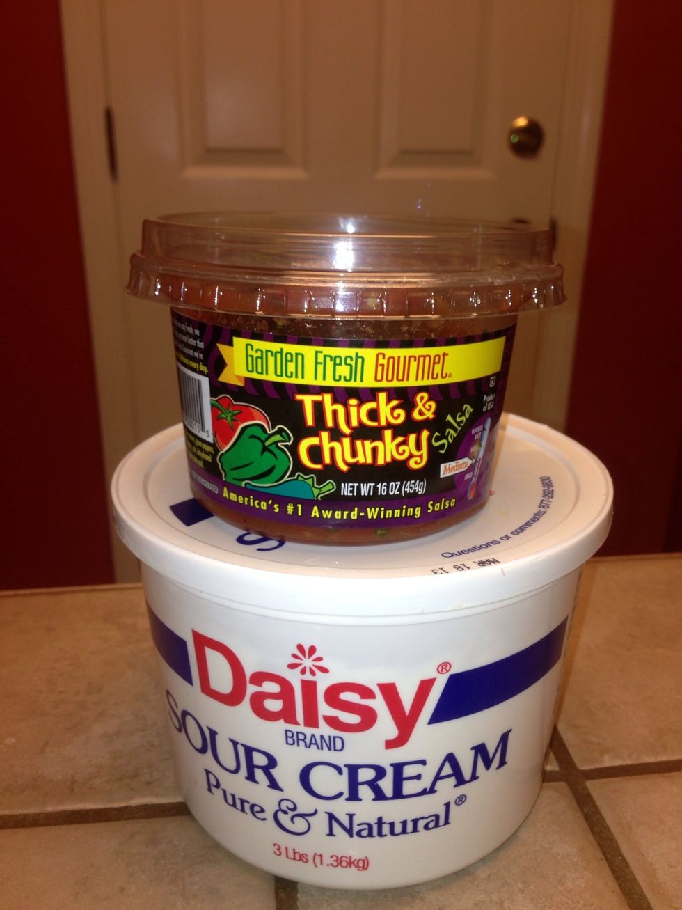 Sour cream and salsa optional toppings once ready to eat :)