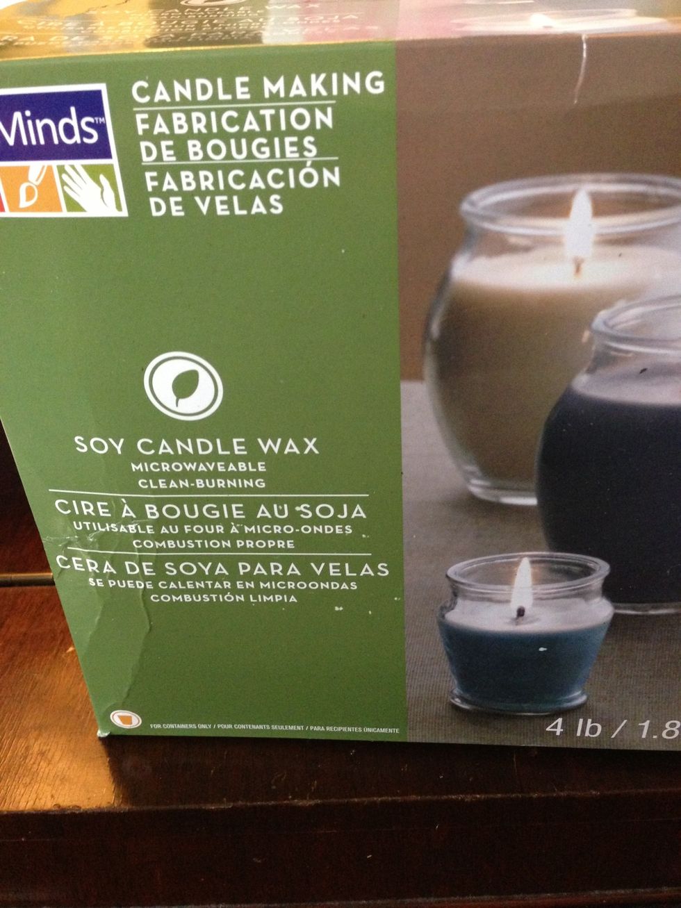 Soy candle chips (from Michael's).