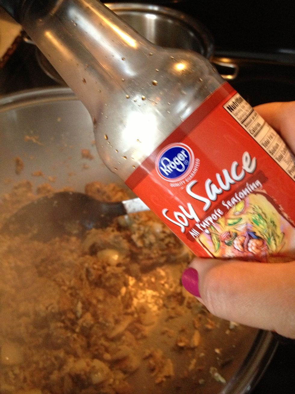 Soy sauce to taste.