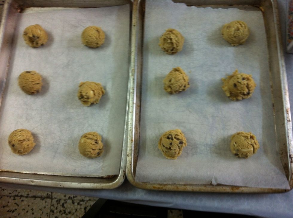 Space cookies 2 inches apart.