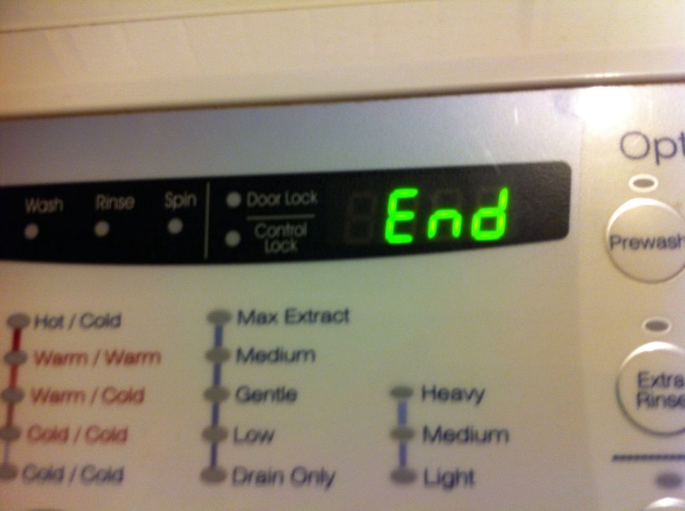 Speaking of laundry. This loads done. Start next load. Presort for next load.