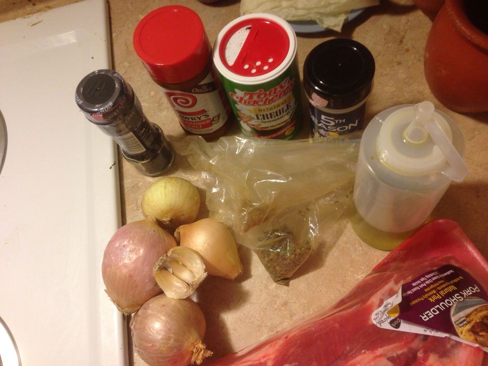 Spices and onions used