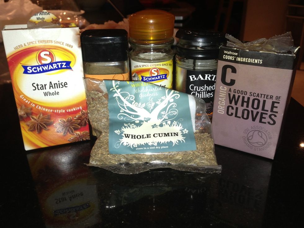 Spices to add and heat