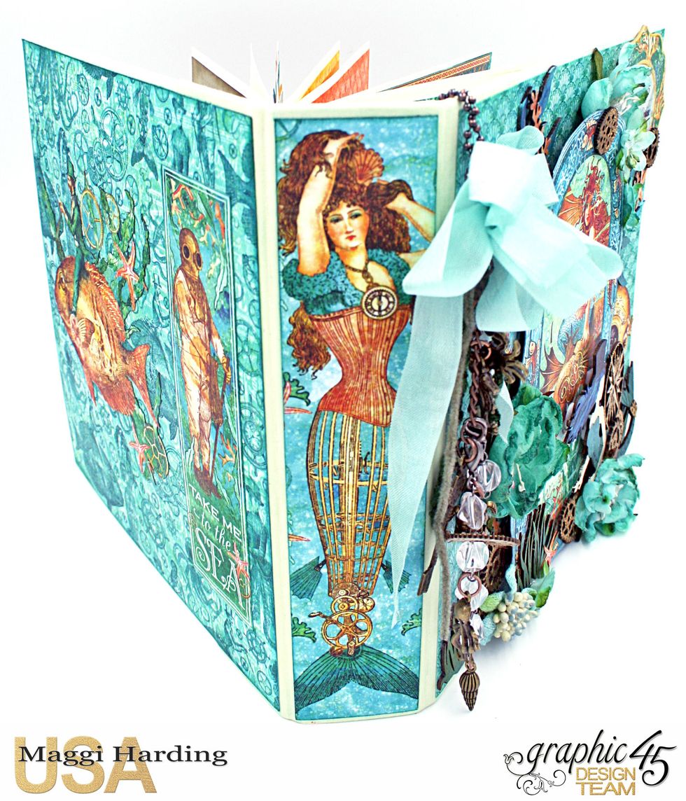 Spine, finished with the mermaid image from 12 x 12 Mermaid Melody.