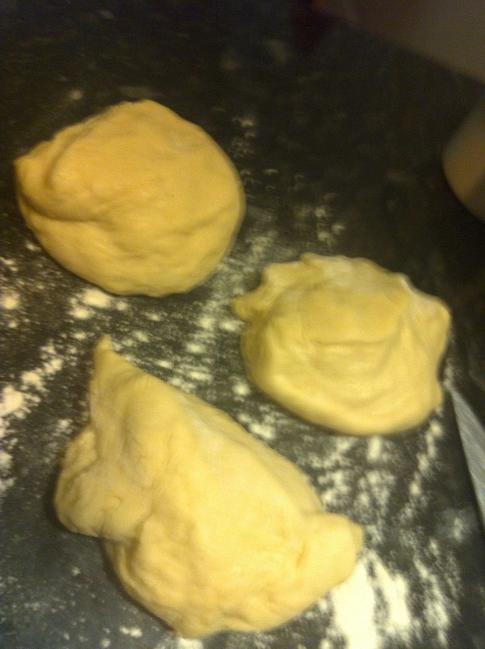 Split it into 3 equal-ish parts...