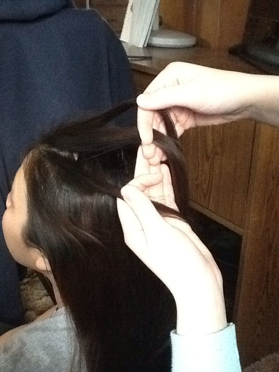 Split it into three equal sections.