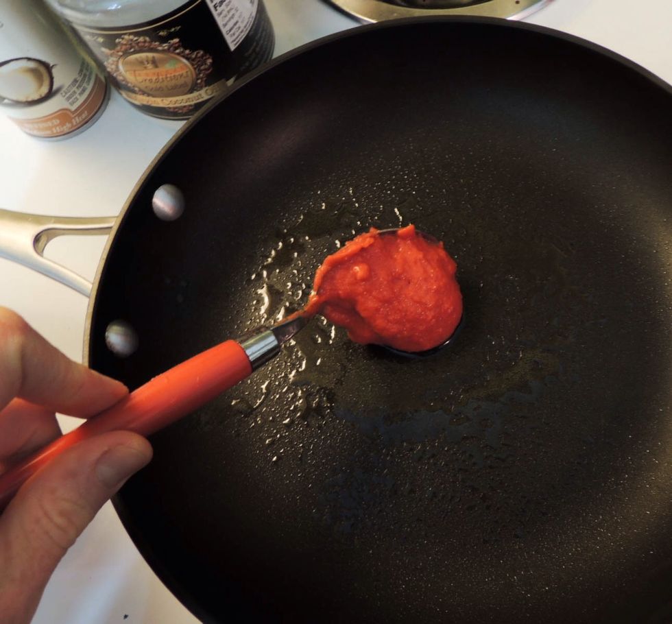 Spoon batter in batches