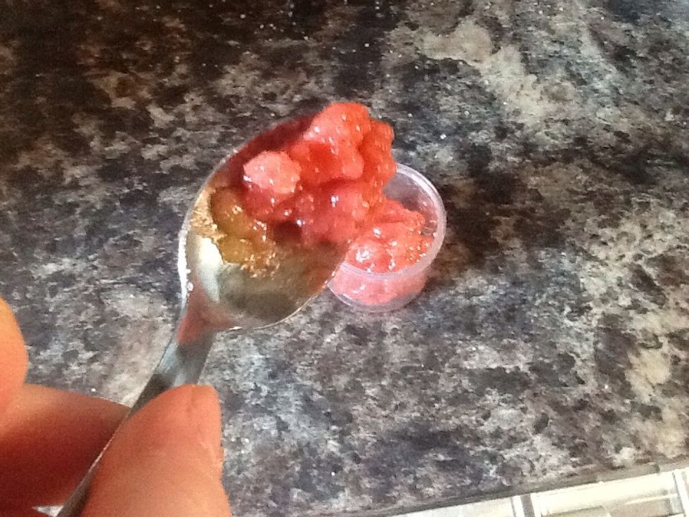 Spoon into containers