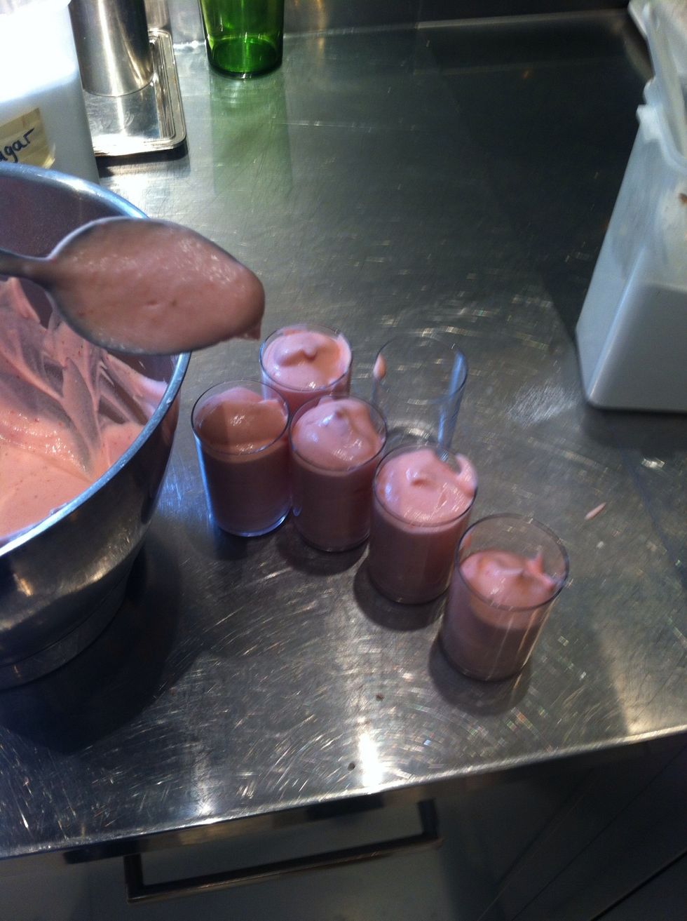 Spoon into glasses, or one big glass dish if you prefer!