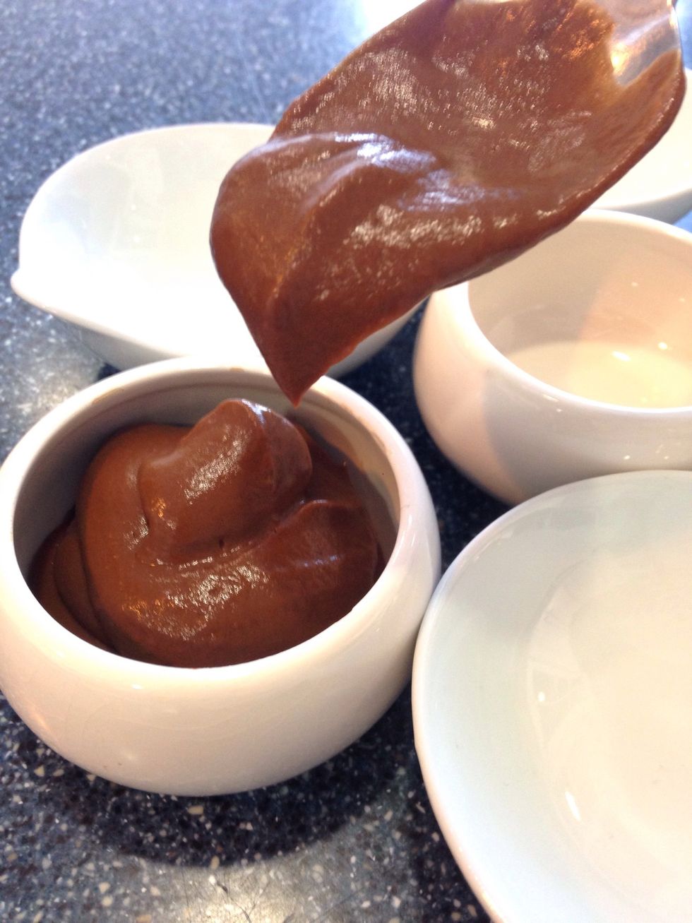 Spoon into serving dishes