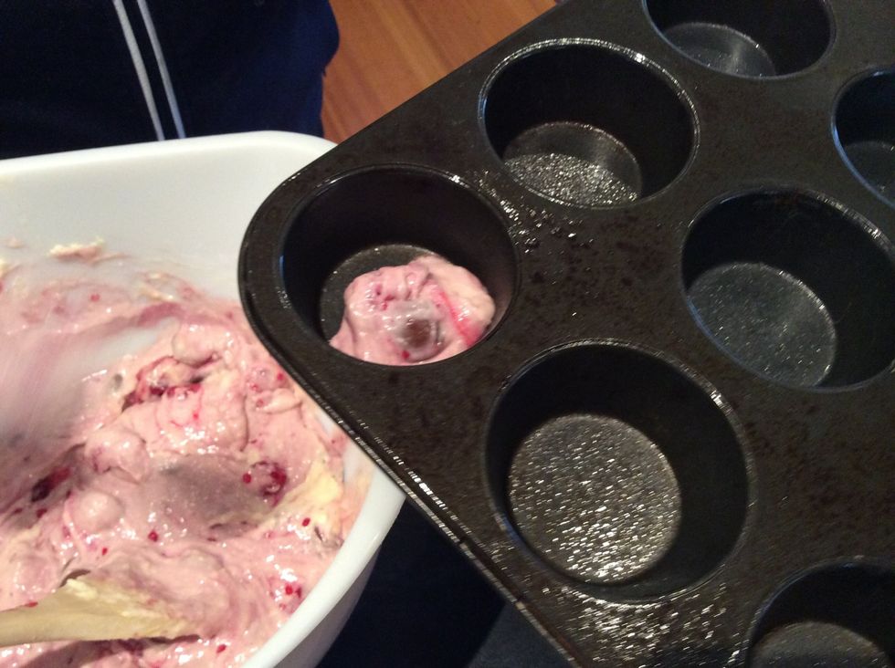 Spoon The Mixture Into Pans