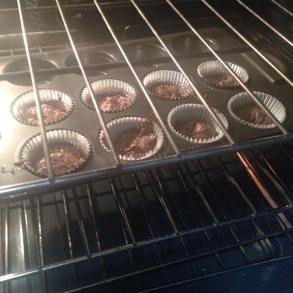 Spoon them into cupcake molds for easy clean brownies.. If not, the traditional brownie is baked in a square pan, perhaps 8x8. Make sure you add parchment paper or grease it a bit.