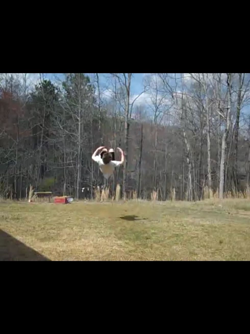 Spotting the landing: as you come around, you will need to open up to give you time to land. The only way you will get your timing right is to go out and practice it! That's all there is to it!