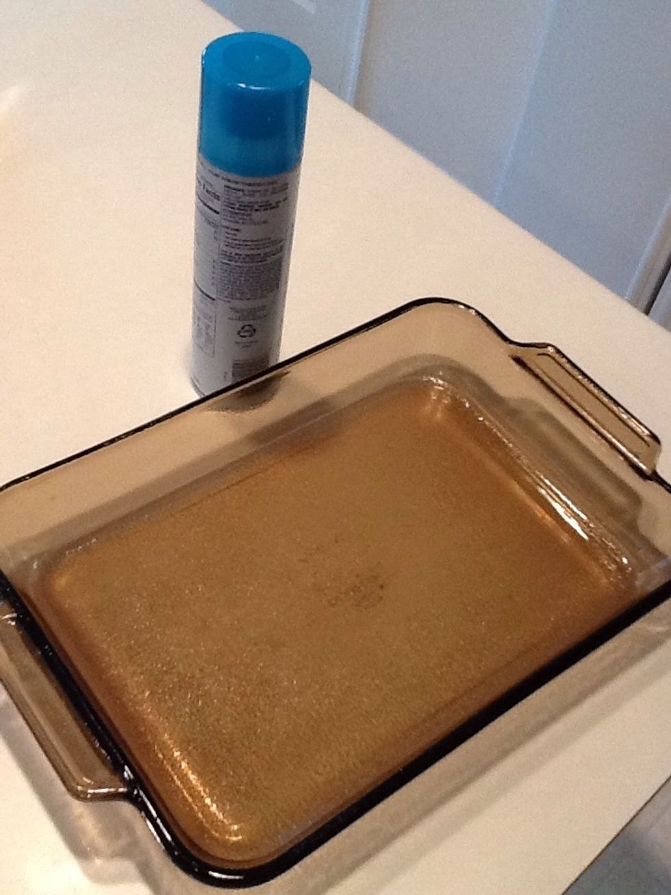 Spray a baking dish with non-stick cooking spray.