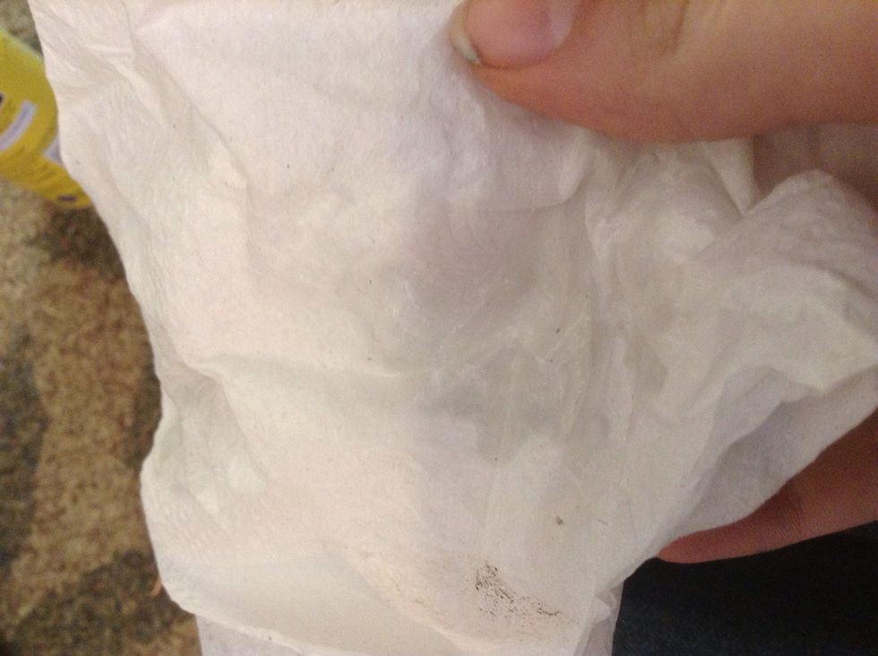 Spray a little on the napkin