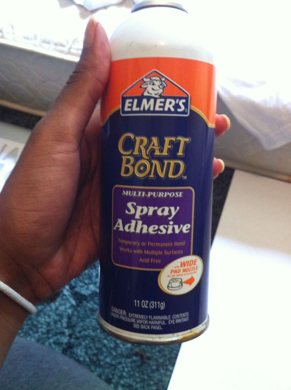 *Spray adhesive of my choice*