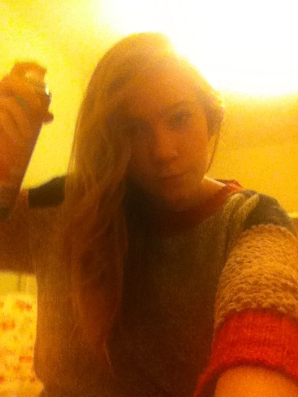 Spray all over the hair. :)
