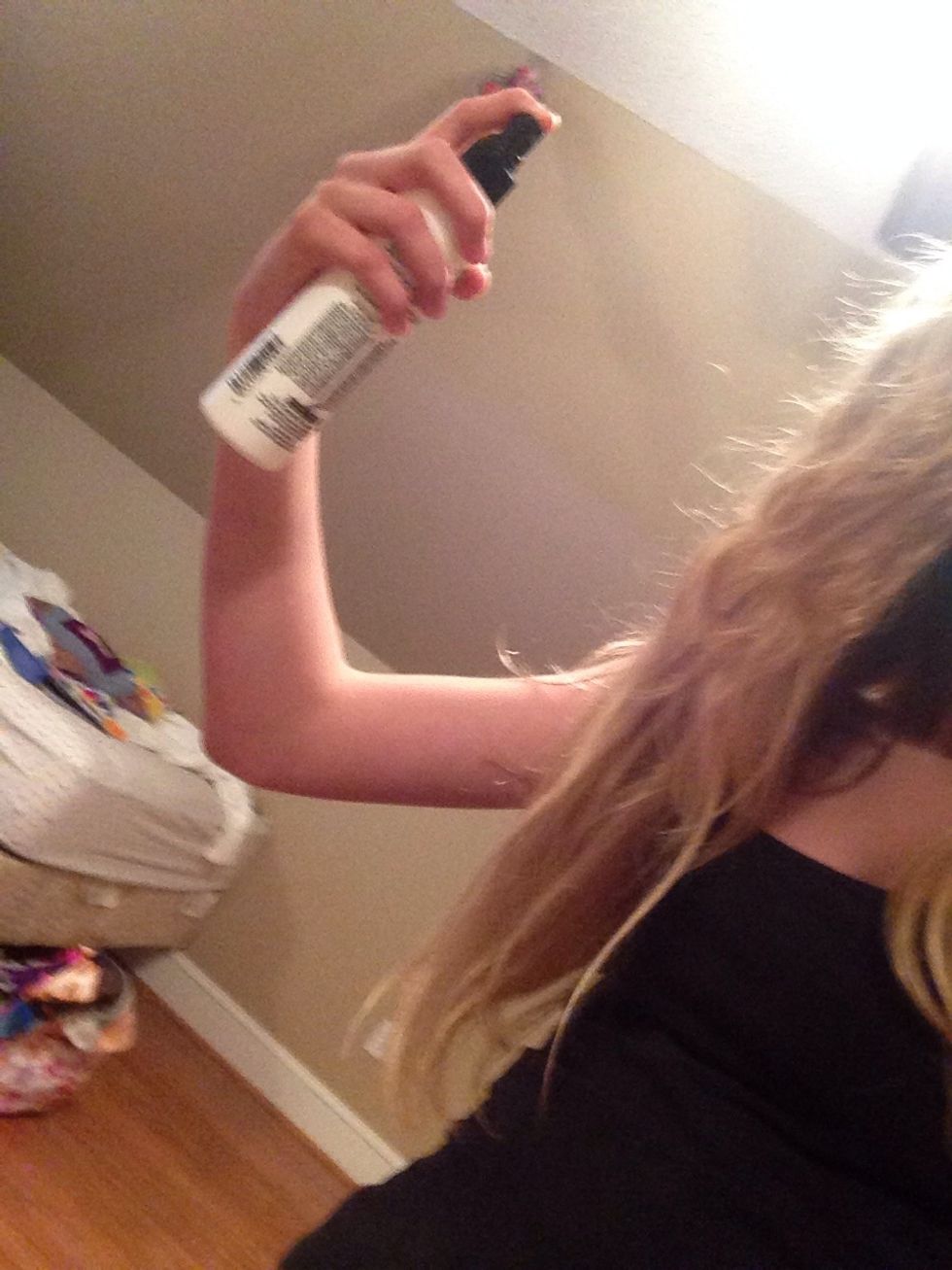 Spray all over your hair