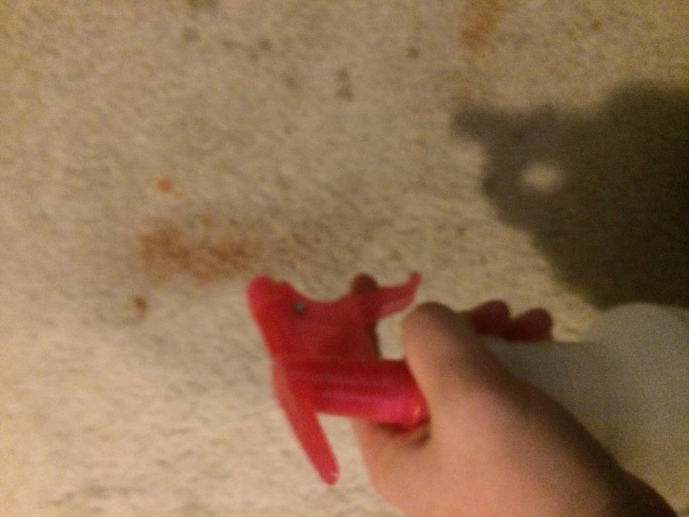 Spray and use a damp rag or sponge