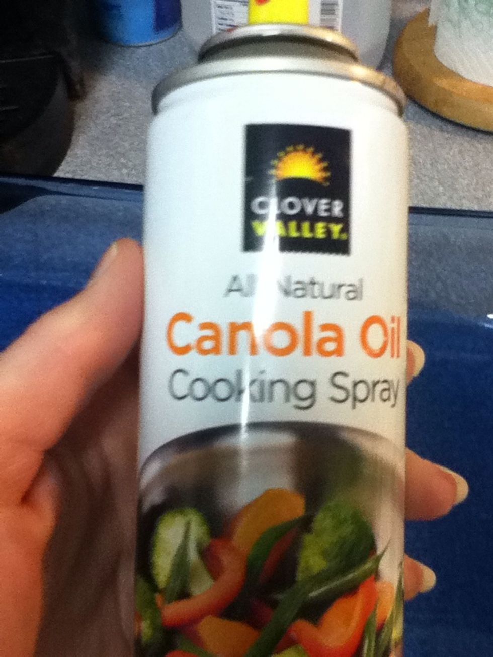 Spray bottom and sides of 9 x 12 pan with cooking spray.