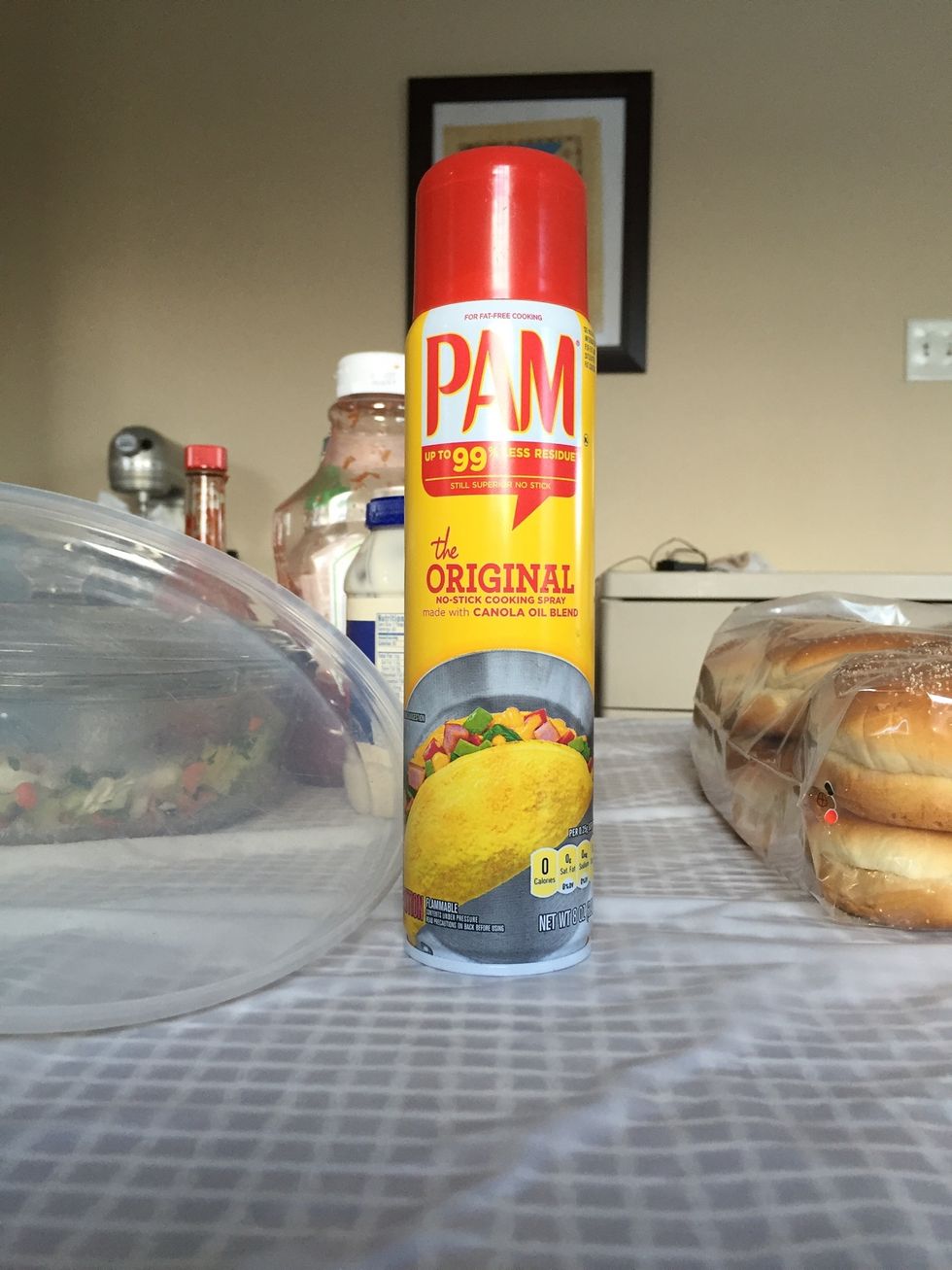 Spray grill if needed