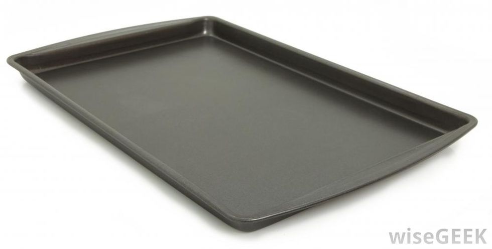 spray non-stick spray on your pan or line with wax paper