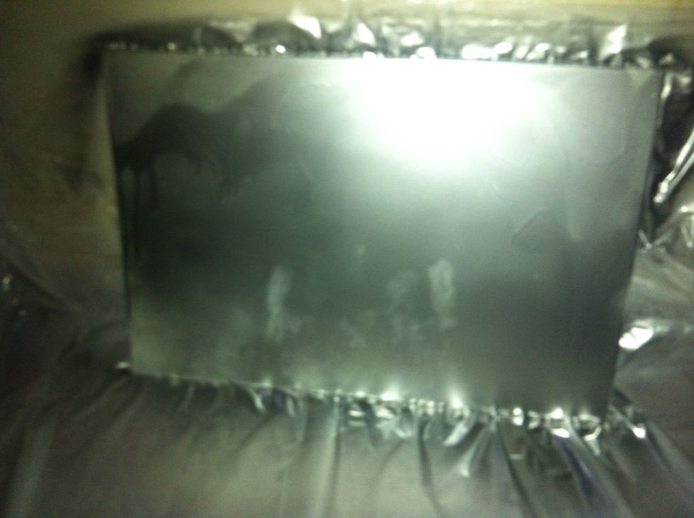 Spray one coat of color or tow if you'd like. Leave it to dray overnight.