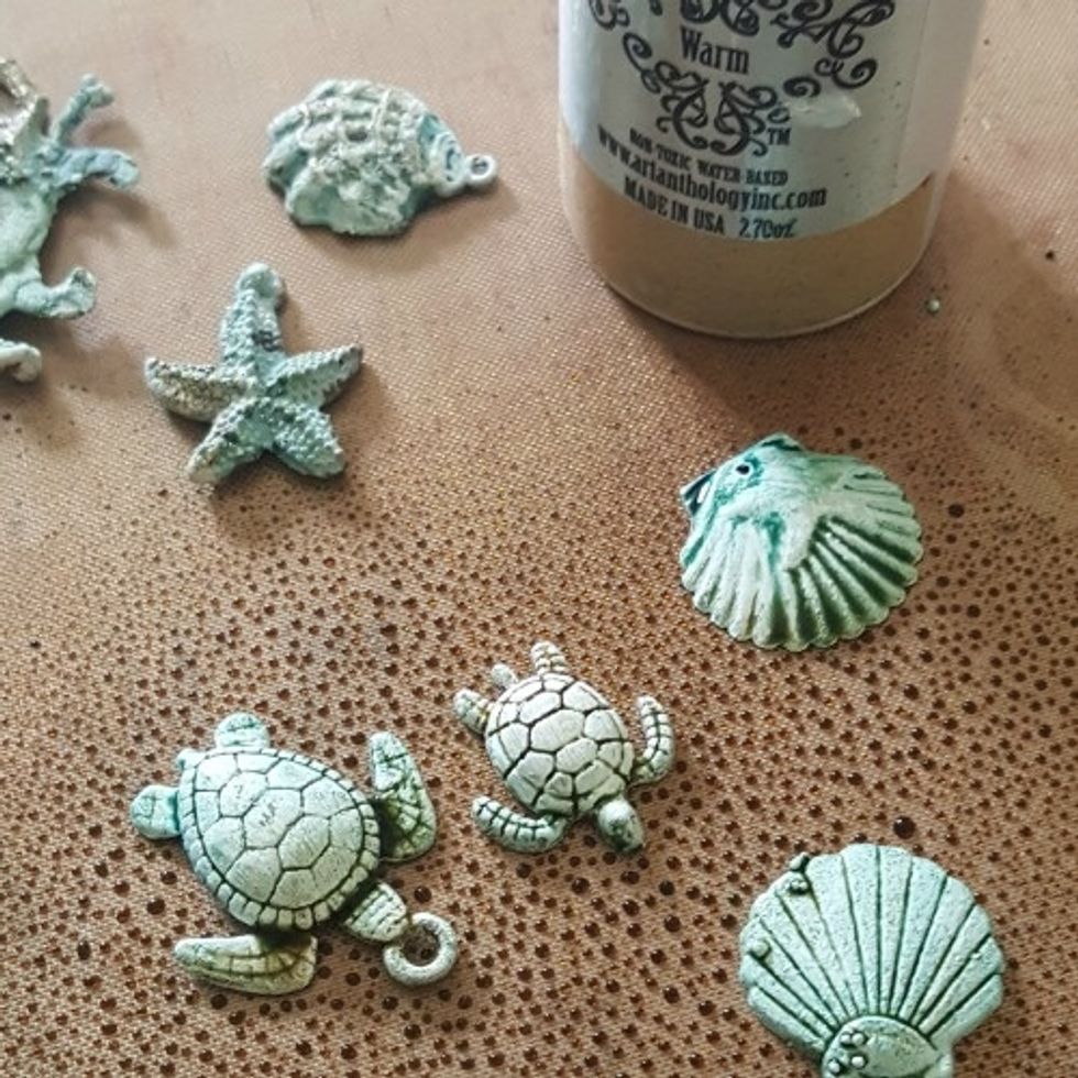 spray overtop with Colorations - Warm