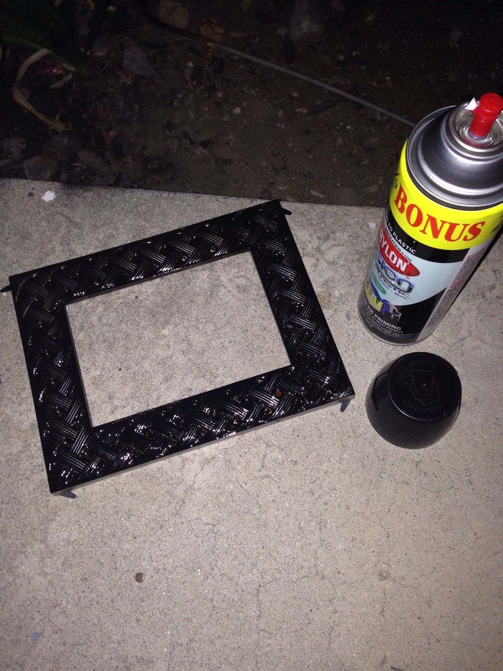 Spray painted it black