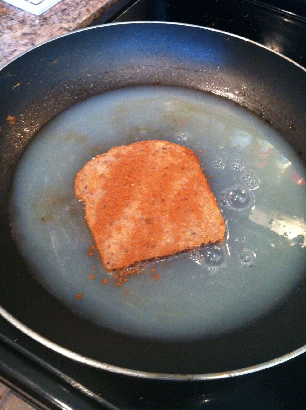 Spray skillet with butter spray & cook slowly, on low-medium heat.