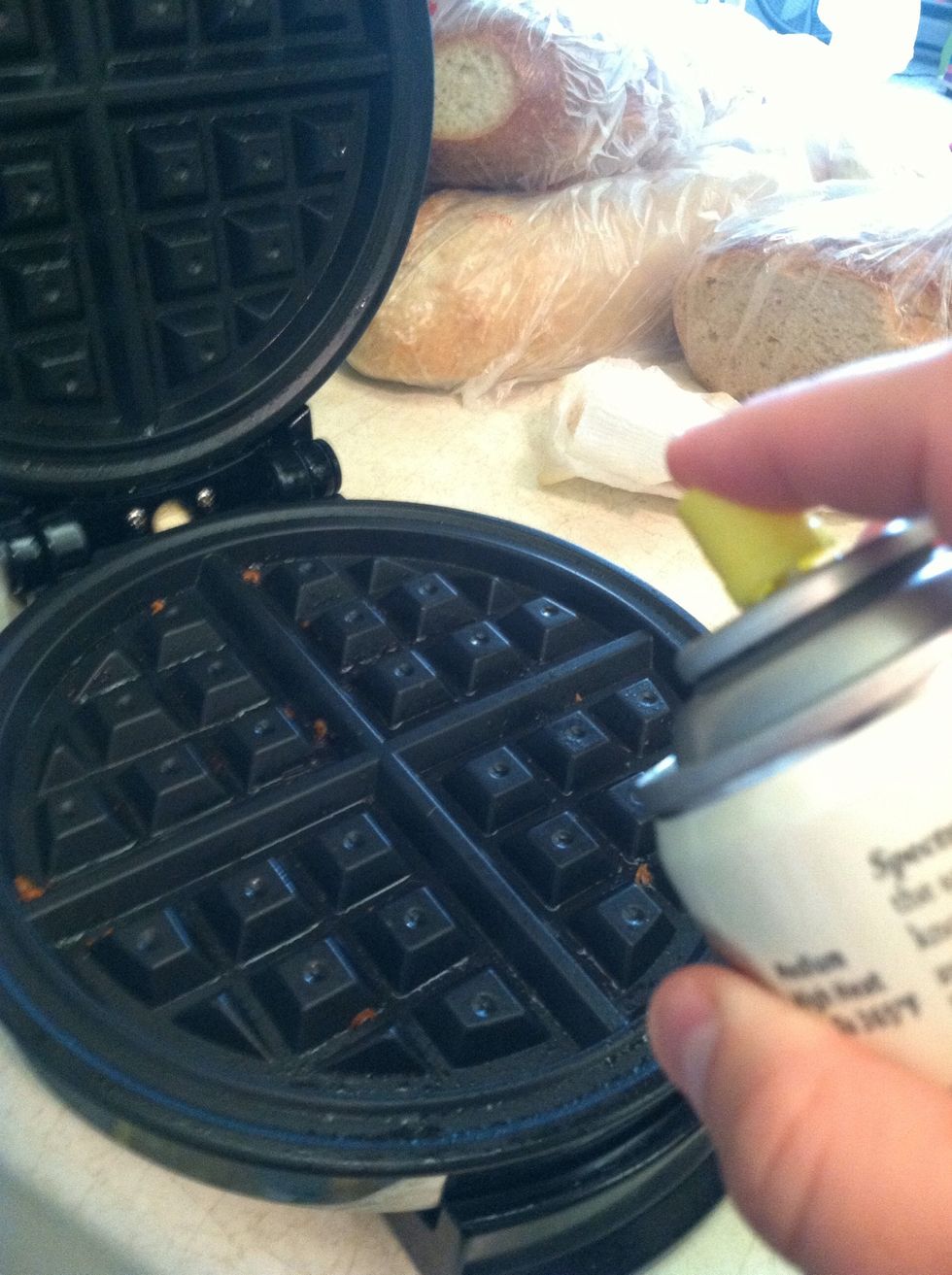Spray that waffle maker!