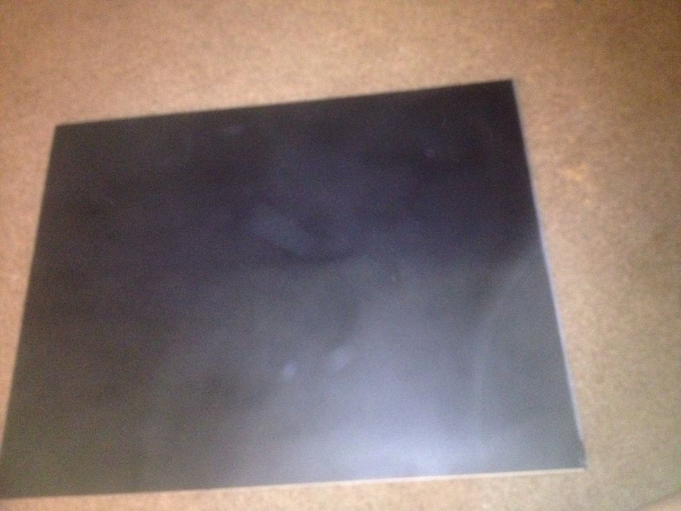 Spray the chalkboard spray paint w 2 coats as well. Do 2 coats within an hour. Wait 24 hours to dry