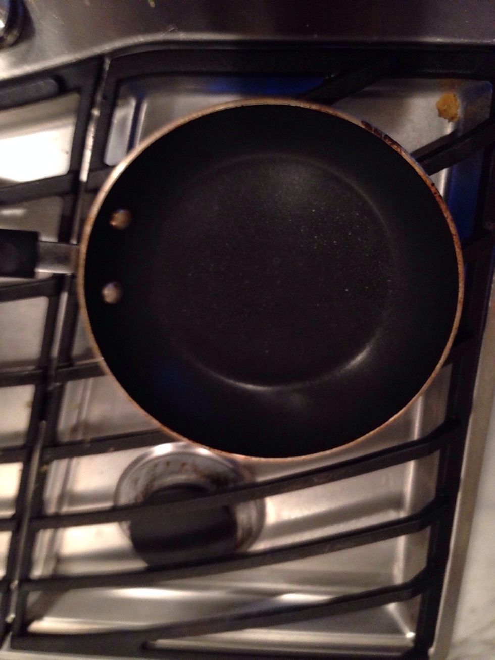 Spray the pan with pam