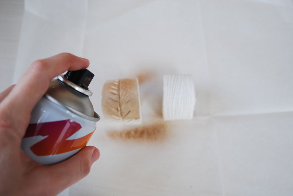 spray them gold paint or white for clean and minimalist look.