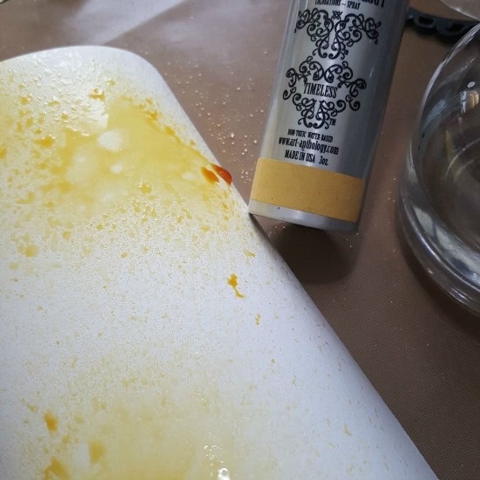 spray throughout with some Colorations spray - Timeless