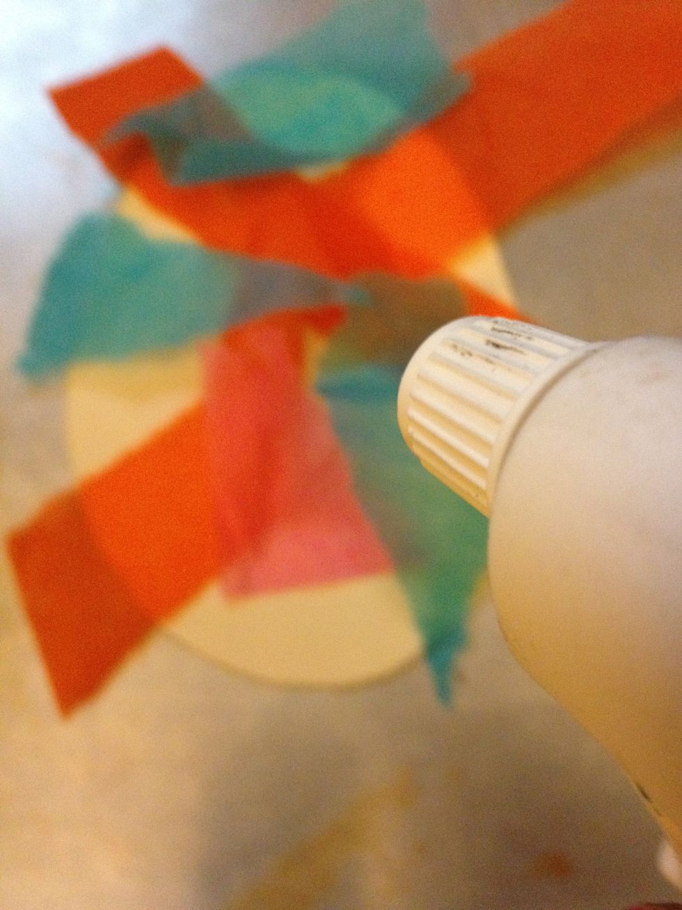 Spray with a 4:1 water / vinegar solution.